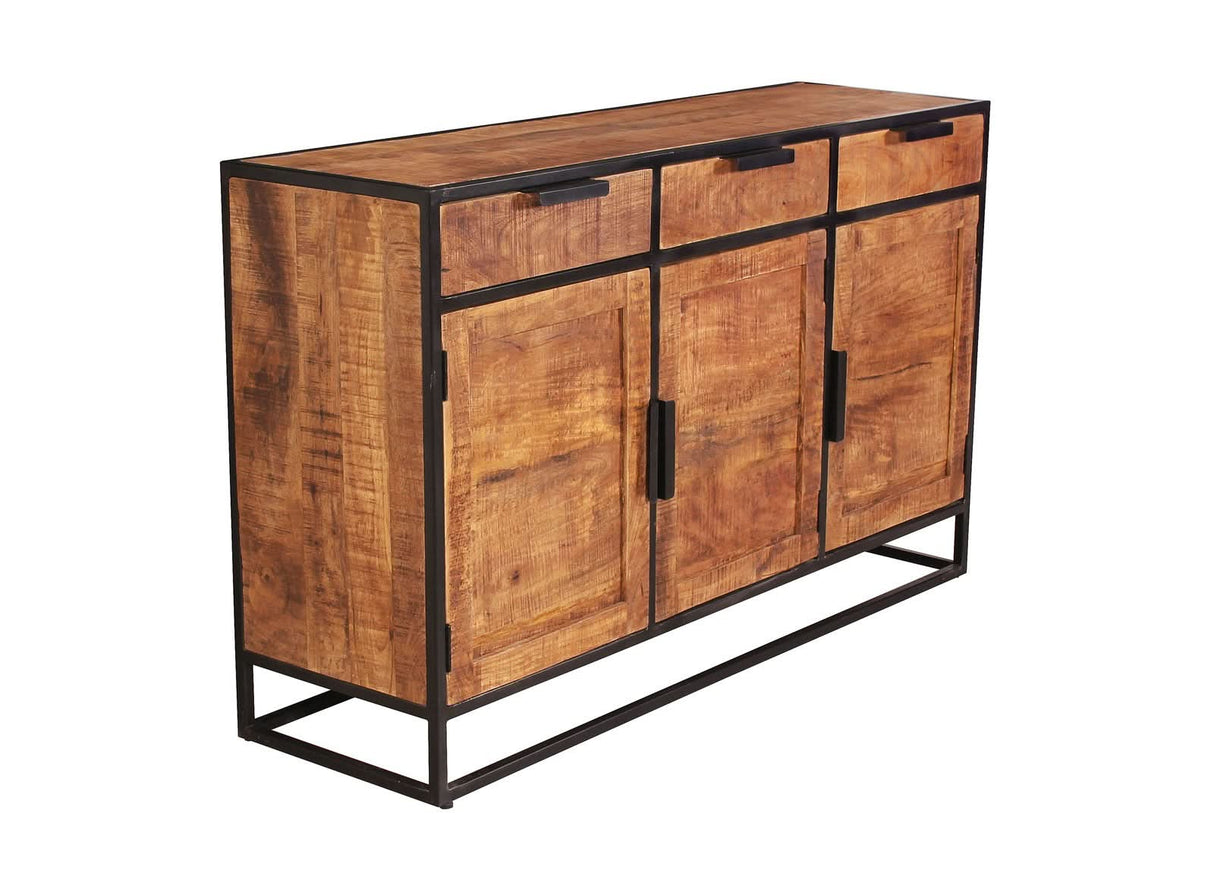 Sidney Sideboard aus Mangoholz, Metall