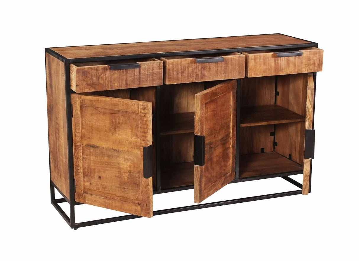 Sidney Sideboard aus Mangoholz, Metall