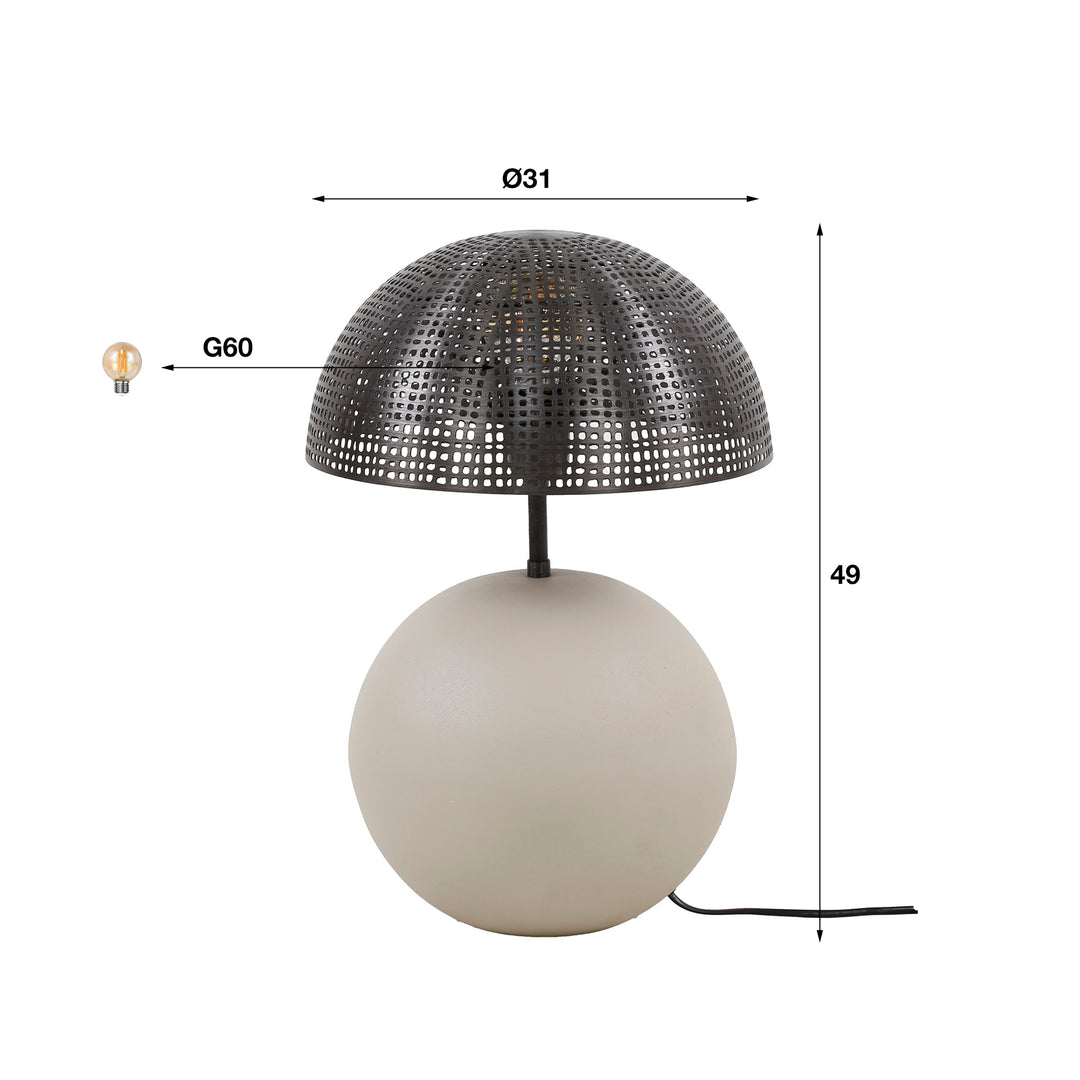 Tischlampe 1L sphere natural