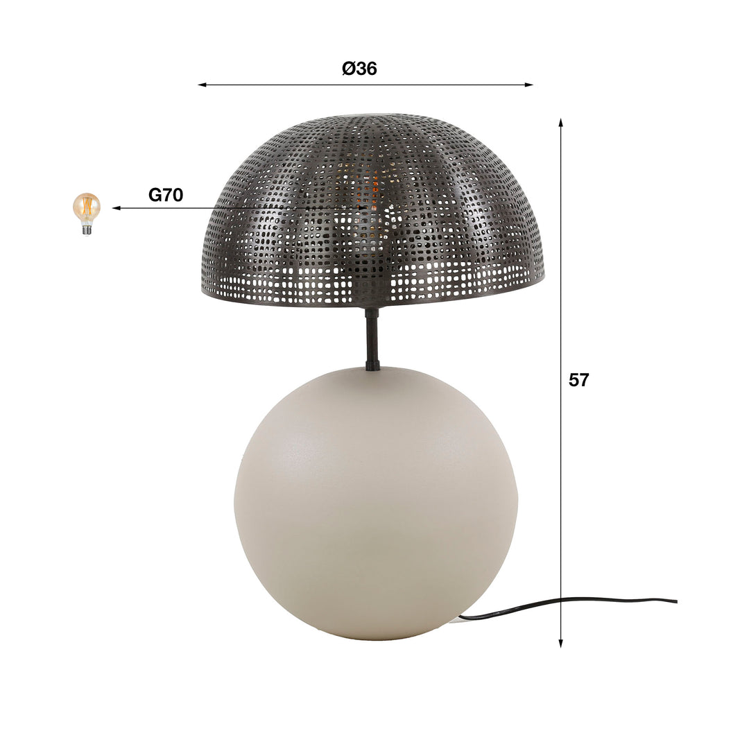 Tischlampe 1L sphere natural L