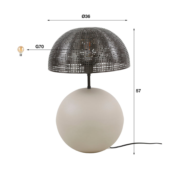 Tischlampe 1L sphere natural L