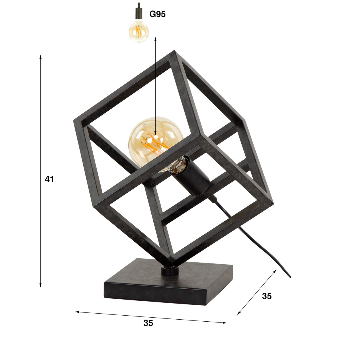 Tischlampe Würfel