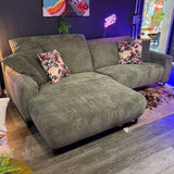 Toni Ecksofa - 284x180cm - Breitcord - Funktionssofa