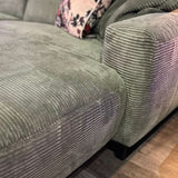 Toni Ecksofa - 284x180cm - Breitcord - Funktionssofa