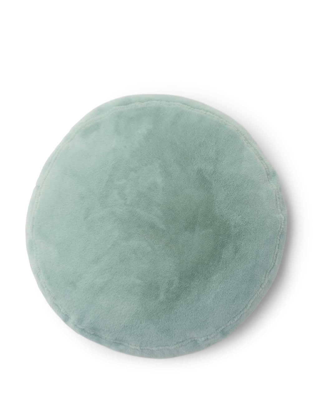 Mads Furry Kissen 45cm round - Surf green