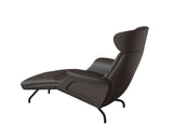 Clement Chaiselongue - Leder Omaha - Chestnut Brown