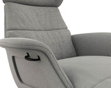 Clement Chaiselongue - Cord - Soft Grey