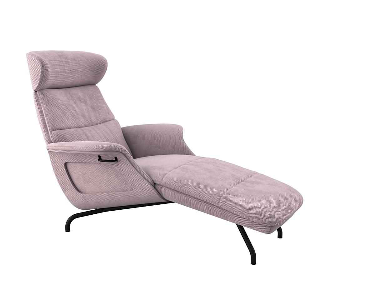 Clement Chaiselongue - Cord - Soft Lavendel